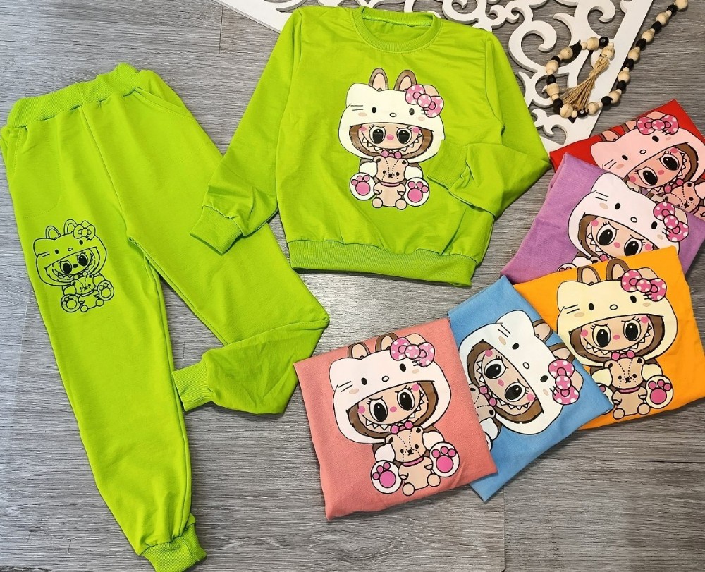 بلوز شلوار دخترانه کد 135780 - خرید ست بلوز شلوار دخترانه عمده