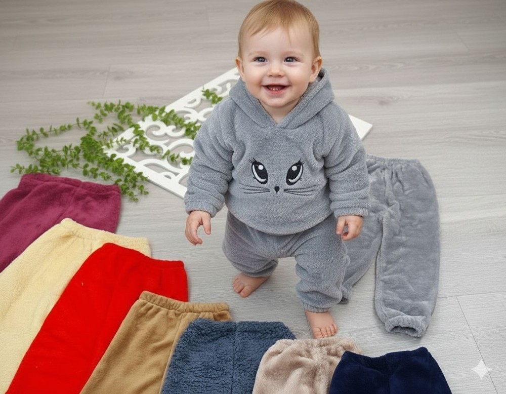 هودی شلوار اسپورت دخترانه و پسرانه کد 135784 - خرید ست هودی شلوار پسرانه عمده