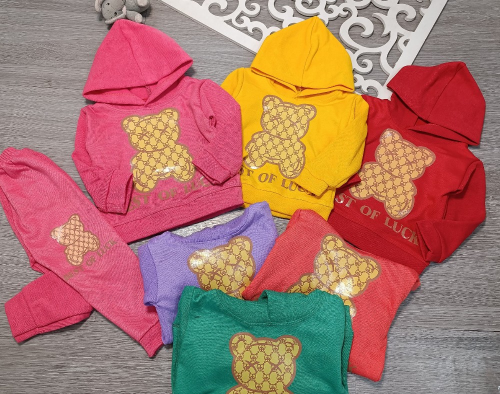 هودی شلوار اسپورت دخترانه و پسرانه کد 136521 - خرید ست هودی شلوار پسرانه عمده