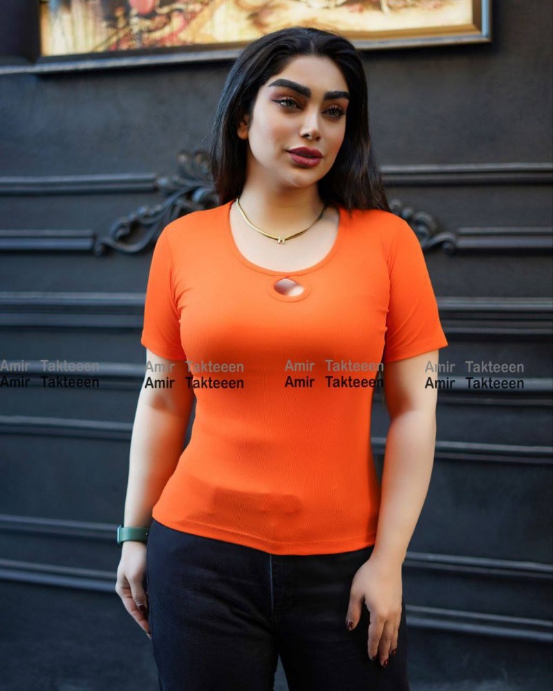 تیشرت تک اشکی کد 136435 - خرید تاپ و تیشرت زنانه عمده