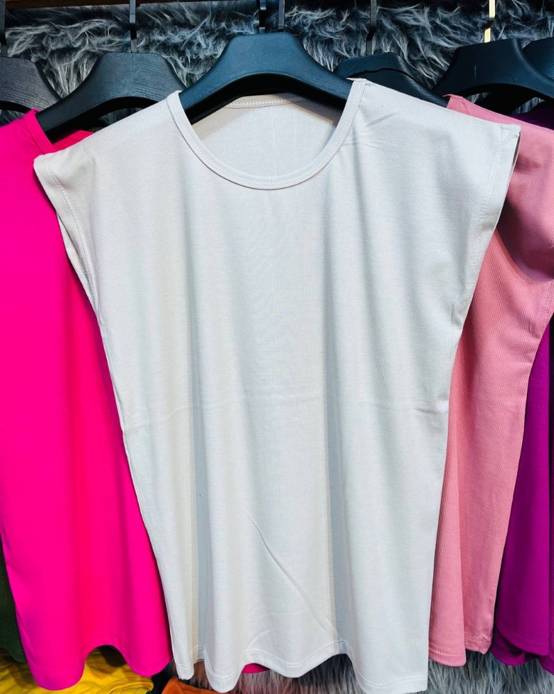 تاپ کتی قواره داربیسیک کد 136474 - خرید تاپ و تیشرت زنانه عمده