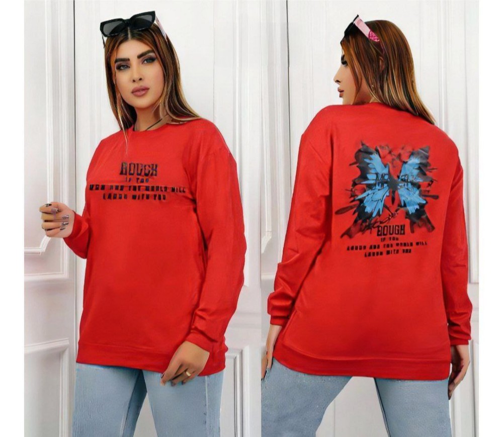 بلوزآستین دار کد 136476 - خرید بلوز تک زنانه عمده