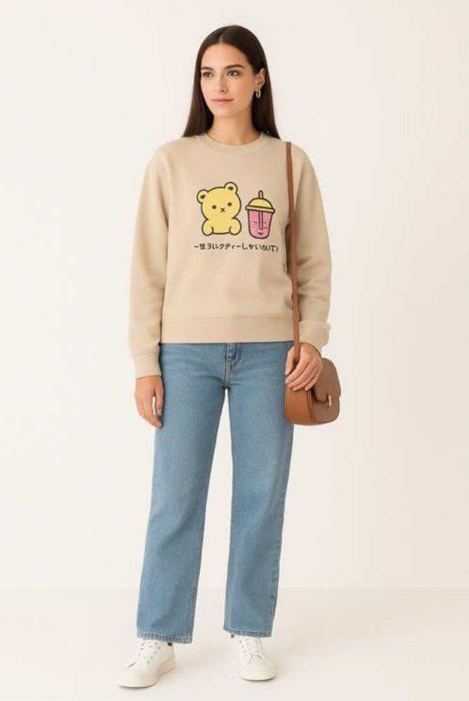 بلوزآستین دارچاپدار کد 136485 - خرید بلوز تک زنانه عمده