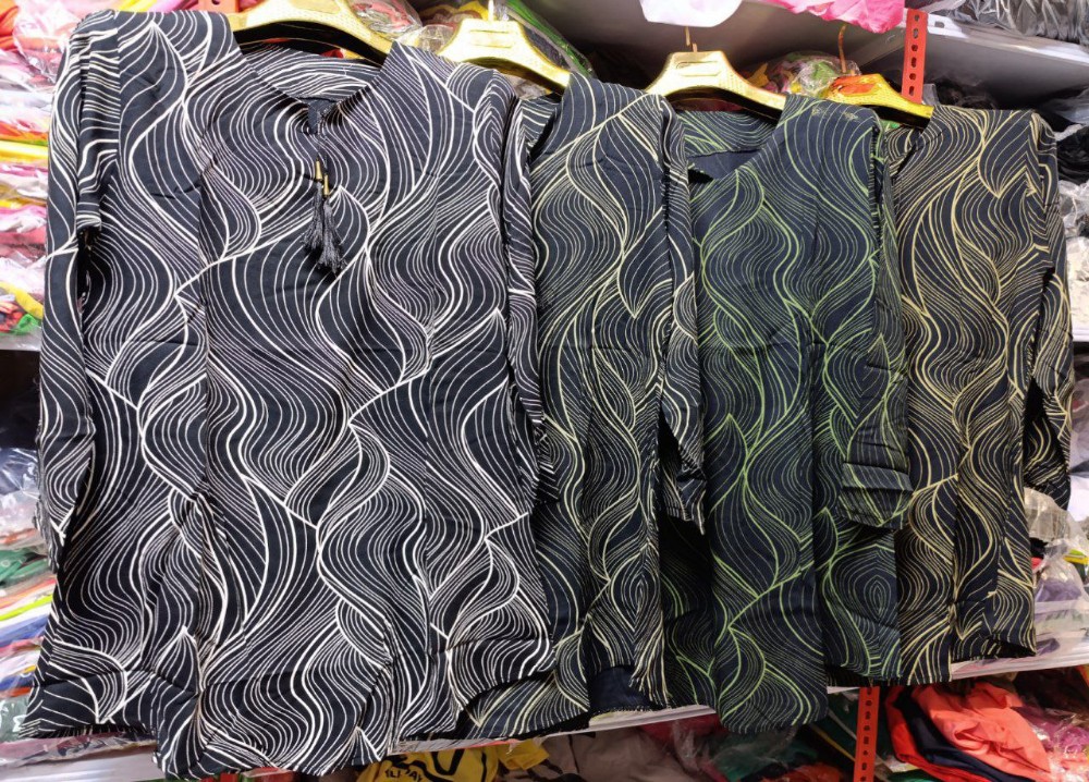 تونیک یقه منگوله دار کد 136544 - خرید ست تونیک شلوار زنانه عمده