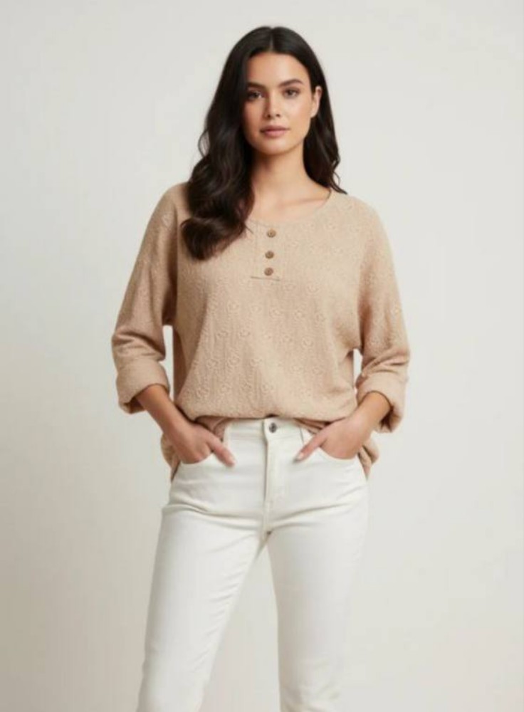 تونیک فول قواره فلورا کد 136560 - خرید تونیک زنانه عمده