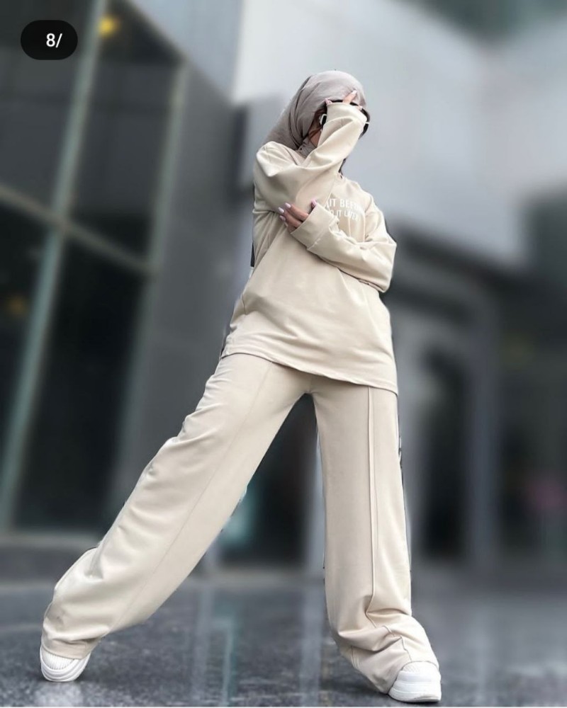 ست آستین بلندشلوارخط اتو کد 138333 - خرید ست بلوز شلوار زنانه عمده