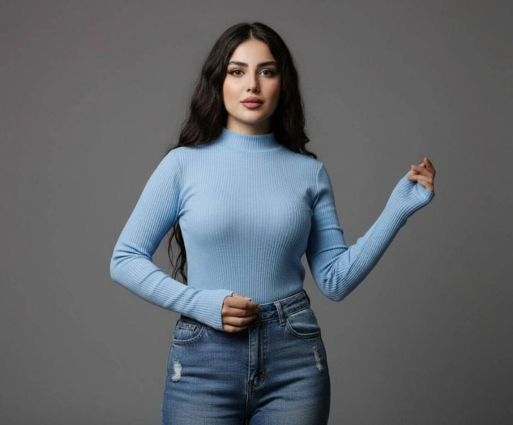 بلوز بیسیک فینگردار یقه سه سانت کد 136880 - خرید بلوز تک زنانه عمده