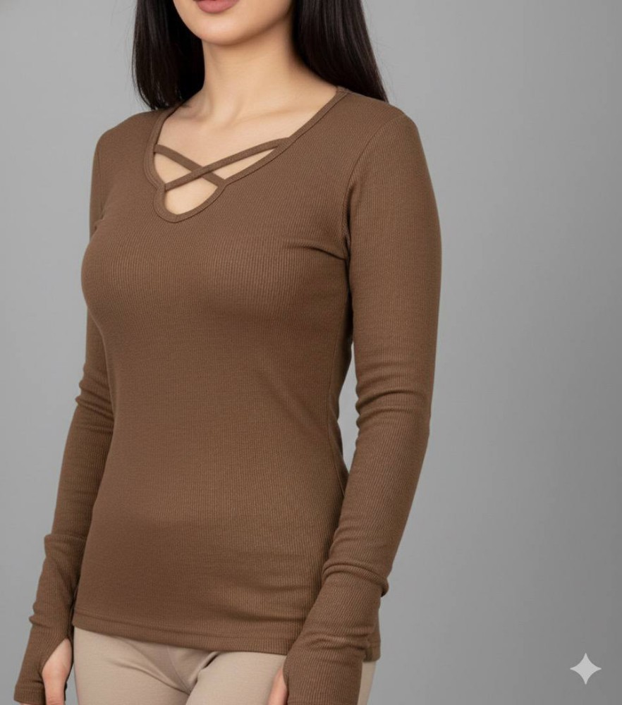 بلوز آستین فینگر یقه ضربدری کد 138022 - خرید بلوز تک زنانه عمده