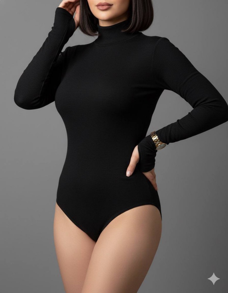 بادی بیسیک یقه اسکی کد 138023 - خرید بلوز تک زنانه عمده