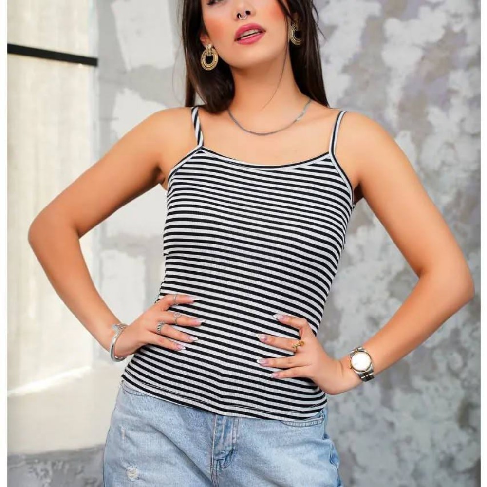 تاپ بندی راه راه کد 136179 - خرید تاپ و تیشرت زنانه عمده