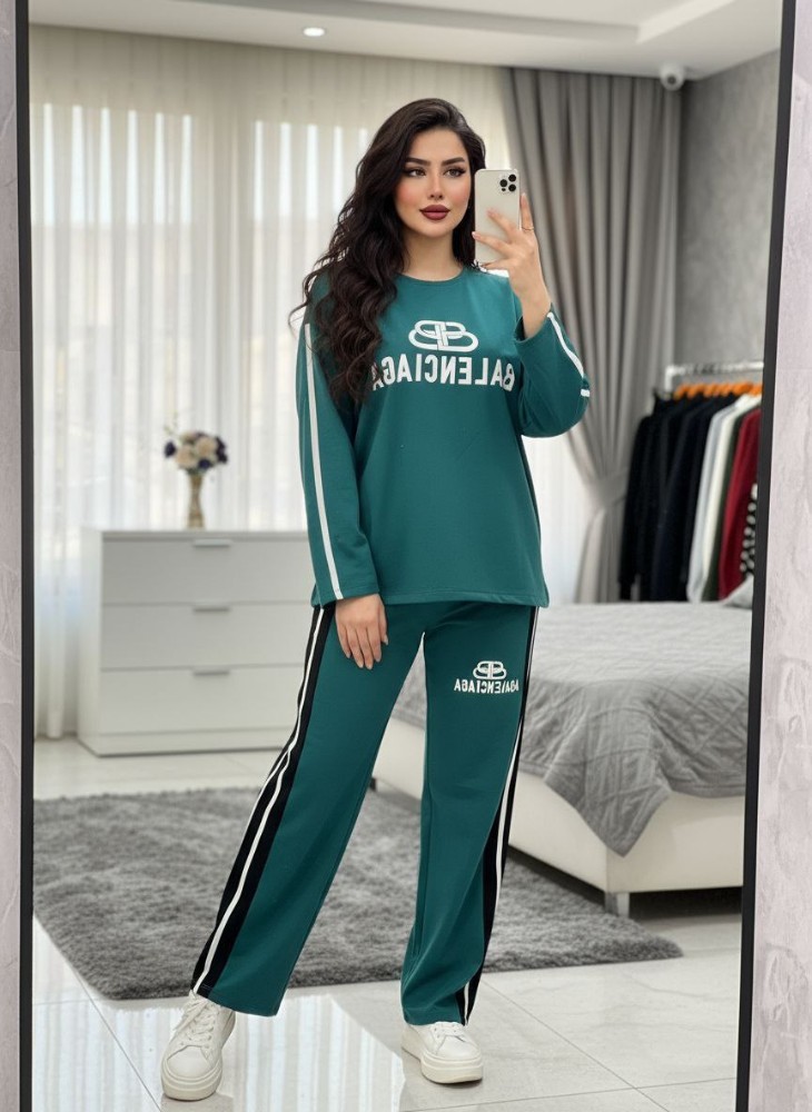 ست بلوز شلوار بالنسیا کد 137079 - خرید ست بلوز شلوار زنانه عمده