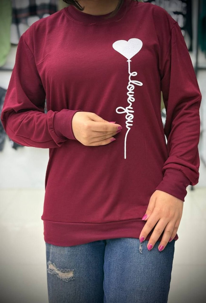 بلوز آستین دار چاپدار کد 137087 - خرید بلوز تک زنانه عمده