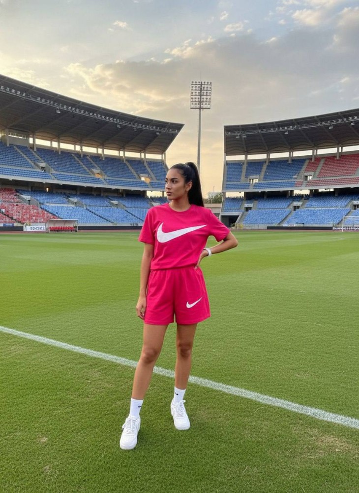 ست کراپ شورتک نایک کد 137476 - خرید ست تاب شلوارک زنانه عمده