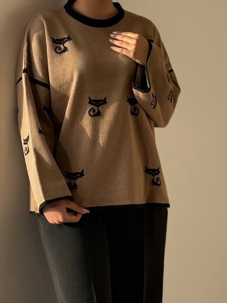 بافت باکسی گربه کد 137784 - خرید بلوز تک زنانه عمده