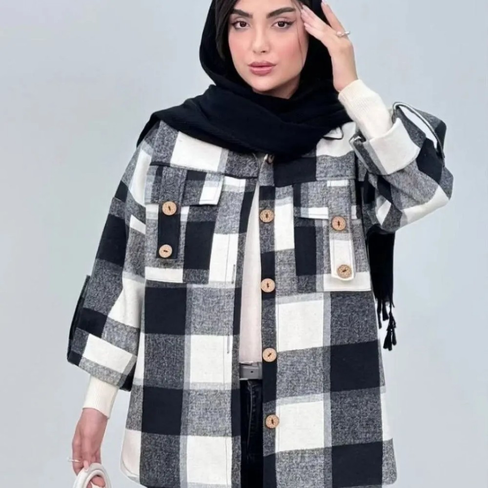 شگت جیب صلیبی کد 138326 - خرید مانتو زنانه عمده