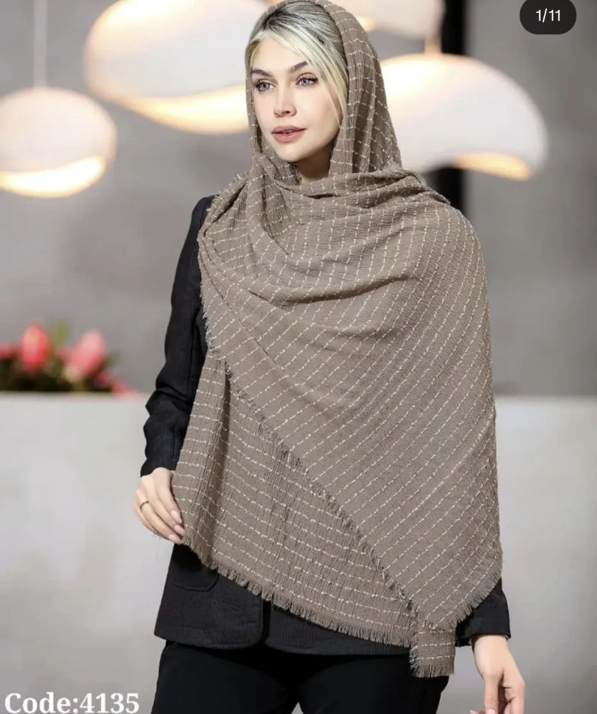 شال نخی مورچه ای دور ریش کد 137809 - خرید آرایش مو عمده
