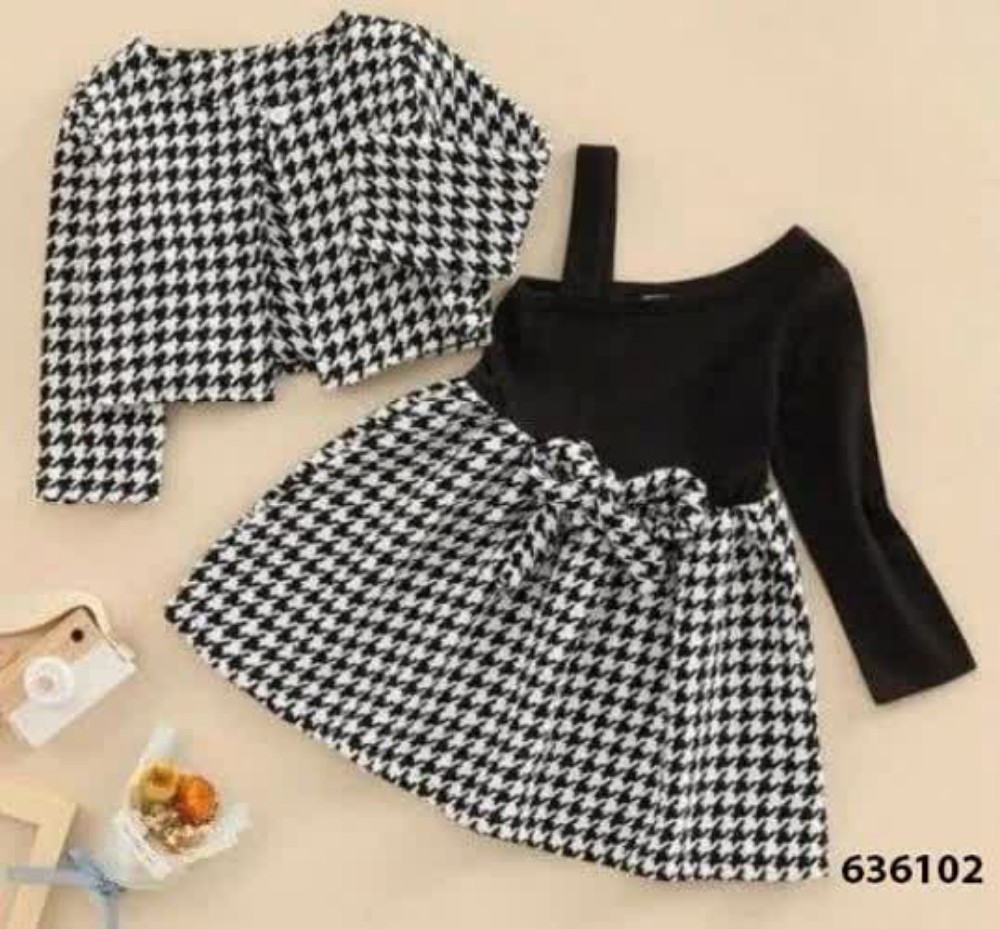 ست سارافون وکت بچگانه کد 138870 - خرید سارافون دخترانه عمده