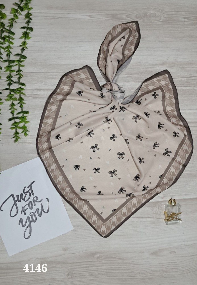 مینی اسکارف نخی کد 137298 - خرید شال و روسری زنانه عمده