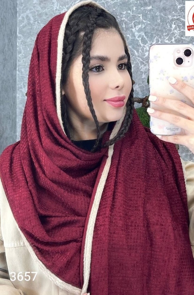 شال مخمل دورنوار کد 137740 - خرید شال و روسری زنانه عمده