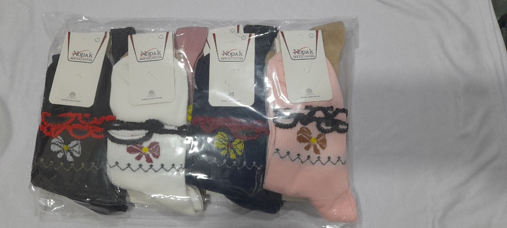 جوراب زنانه نيم ساق کد 135676 - خرید جوراب زنانه عمده