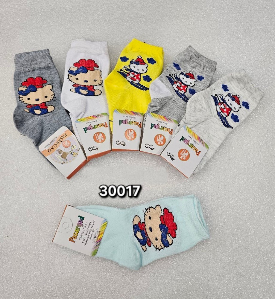 ️جوراب نیمساق نخی دخترانه ️ کد 137270 - خرید جوراب دخترانه عمده