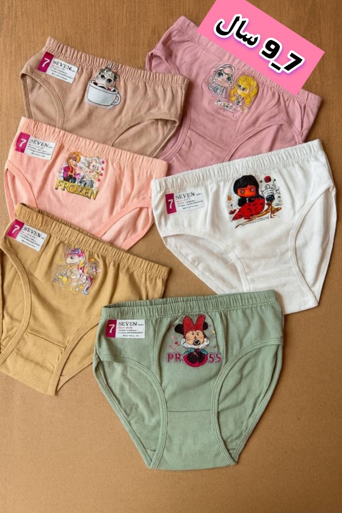 شورت صددرصد نخ پنبه اسلیپ دخترانه اعلاء کد 137229 - خرید شورت دخترانه عمده