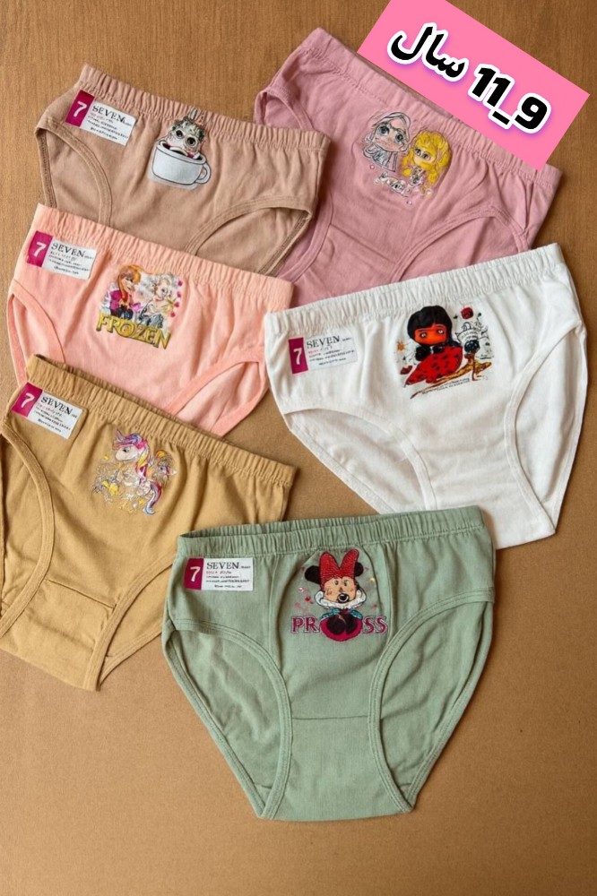 شورت صددرصد نخ پنبه اسلیپ دخترانه اعلاء کد 137230 - خرید شورت دخترانه عمده