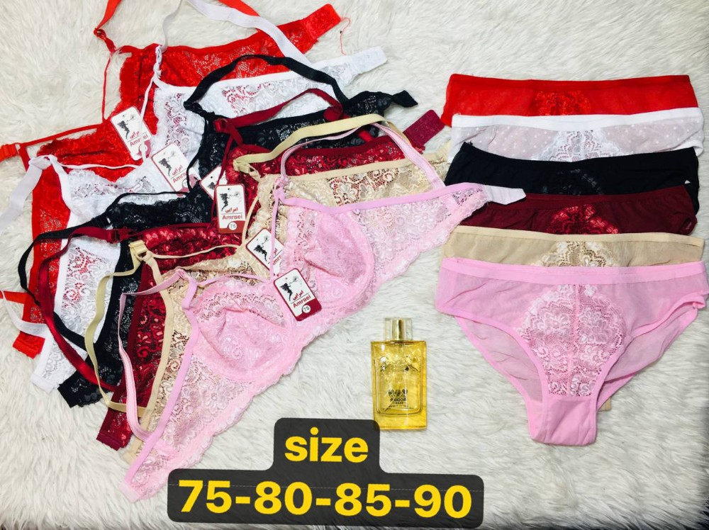 ست دانتل زنانه کد 137126 - خرید شورت و سوتین زنانه عمده