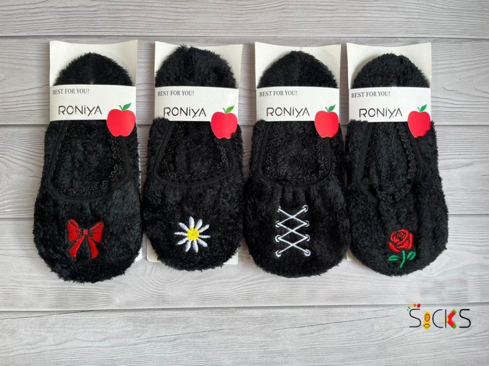 پاپوش روفرشی زمستانه اعلاء زنانه کد 138474 - خرید جوراب زنانه عمده