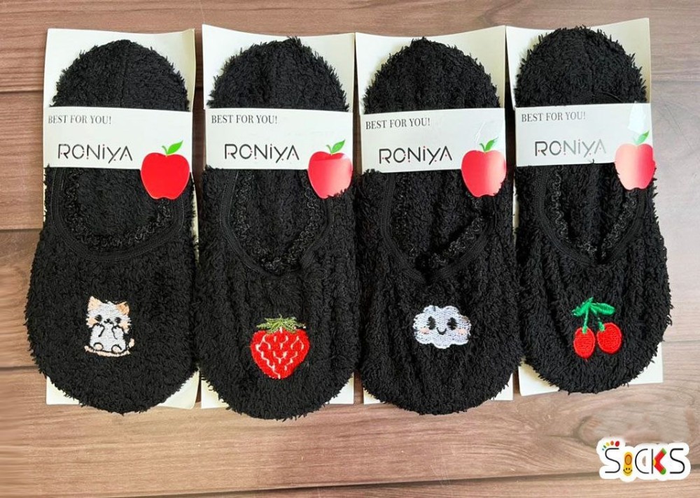 پاپوش روفرشی زمستانی زنانه اعلاء کد 138475 - خرید جوراب زنانه عمده