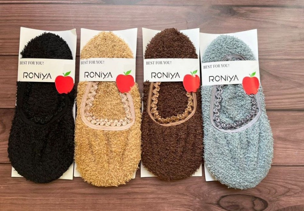 پاپوش روفرشی زمستونی زنانه اعلاء کد 138478 - خرید جوراب زنانه عمده