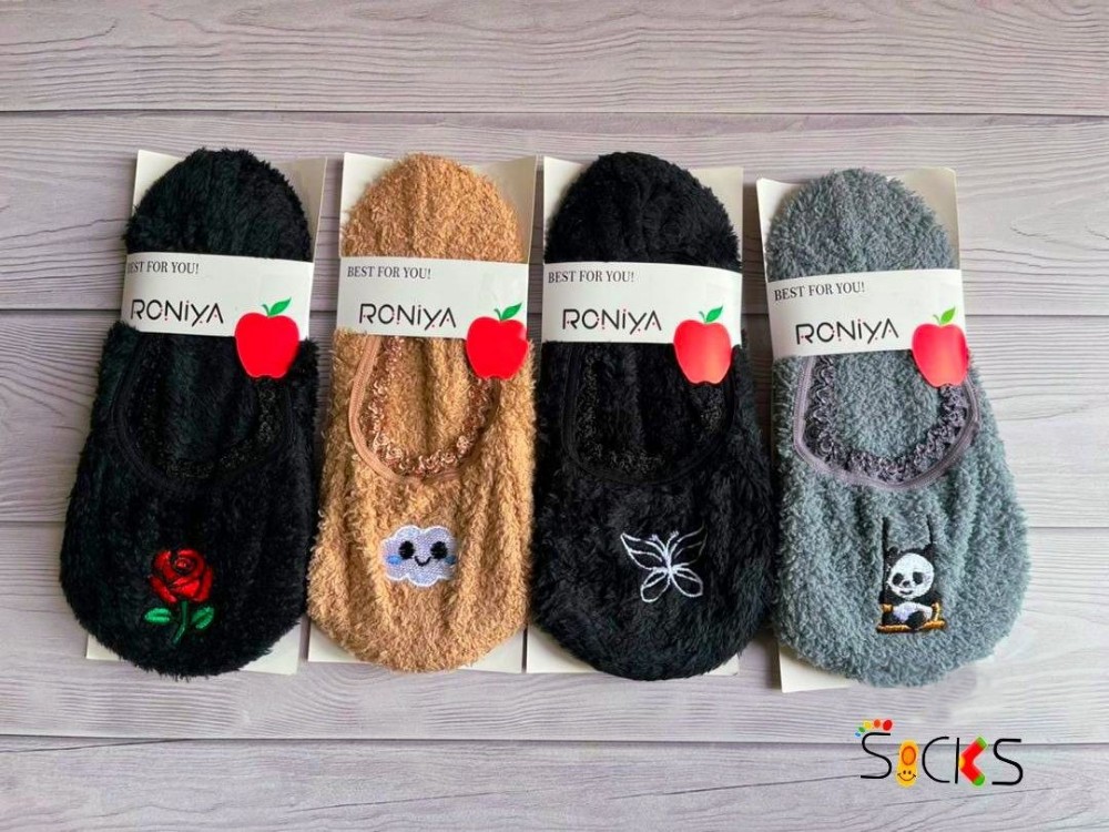 پاپوش روفرشی زمستونی زنانه اعلاء کد 138479 - خرید جوراب زنانه عمده