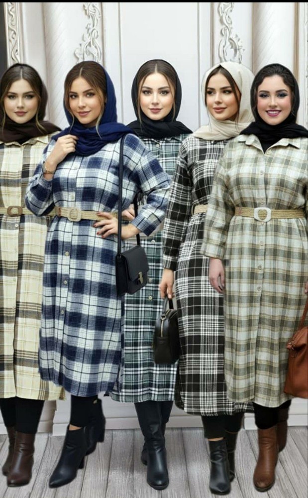 مانتو بلند دکمه دار کد 137290 - خرید مانتو زنانه عمده