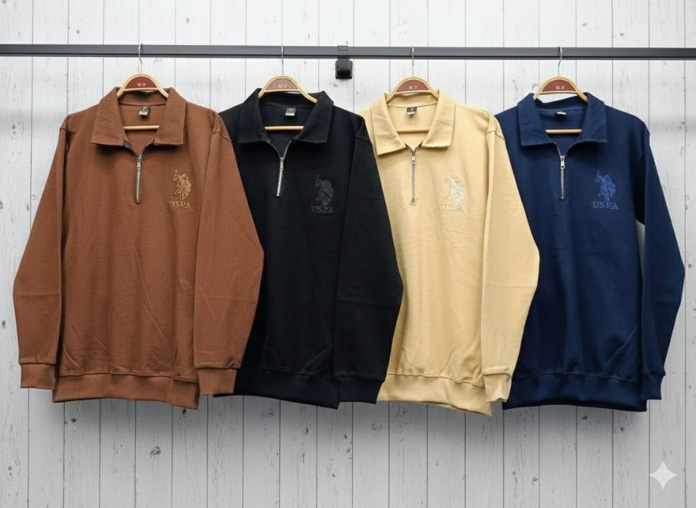 نیم زیپ کد 137154 - خرید بلوز تک مردانه عمده