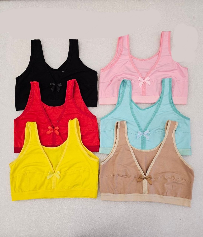 نیم تنه لاکراتیپ اعلاء 100%نخی b 50077 کد 136336 - خرید سوتین دخترانه عمده