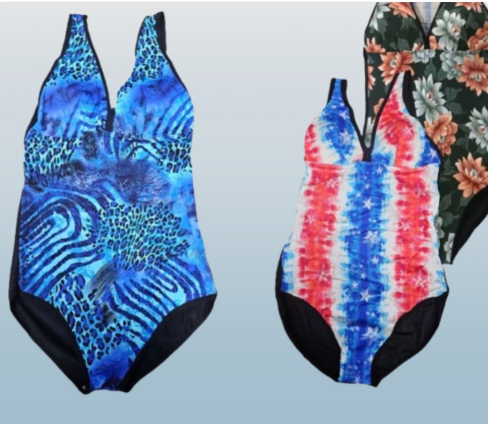 مایو کاپدار فانتزی 60159♦️6 رنگ وطرح مختلف و متفا کد 136719 - خرید نیم تنه زنانه عمده