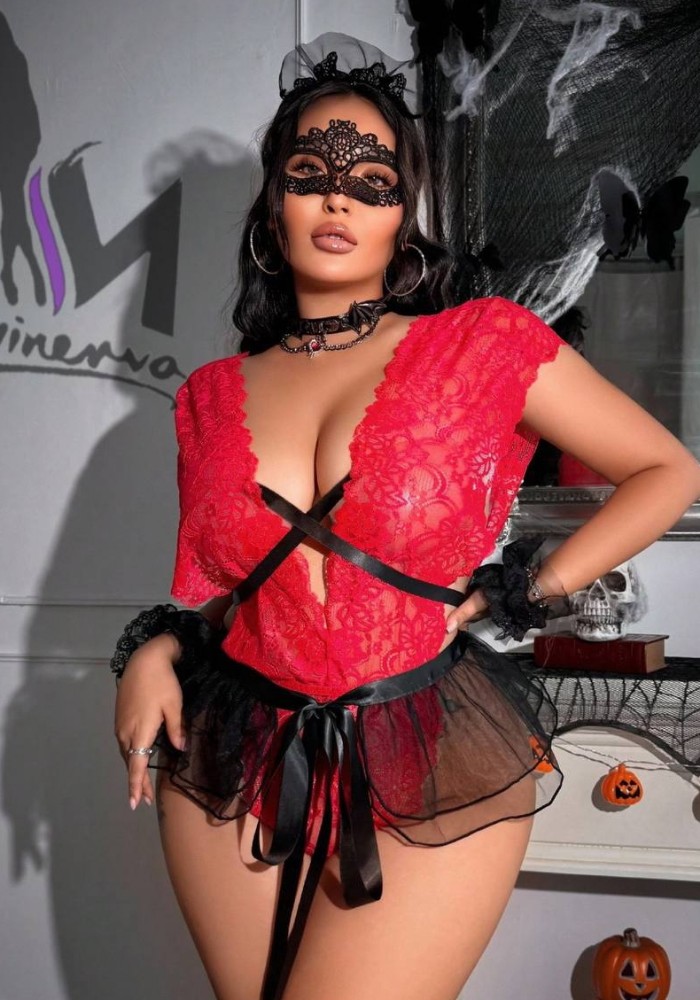 کاستوم فانتزی کد 139102 - خرید لباس خواب زنانه عمده