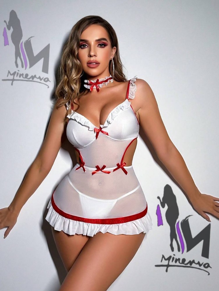 کاستوم پرستاری سه تیکه کد 139117 - خرید لباس خواب زنانه عمده