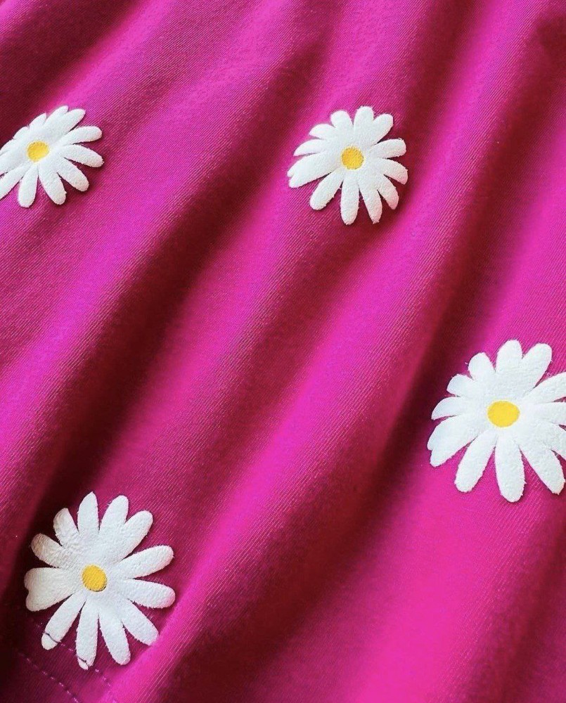 کراپ بابونه چاپ‌پفکی کد 136142 - خرید تاپ و تیشرت زنانه عمده