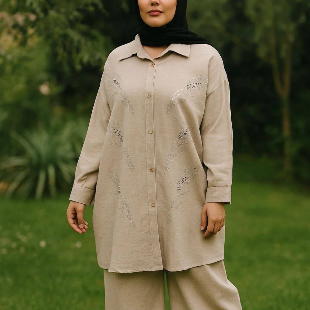 مانتو جلو دکمه نگین ۱۰۱۰۰۰۷ کد 136552 - خرید مانتو زنانه عمده