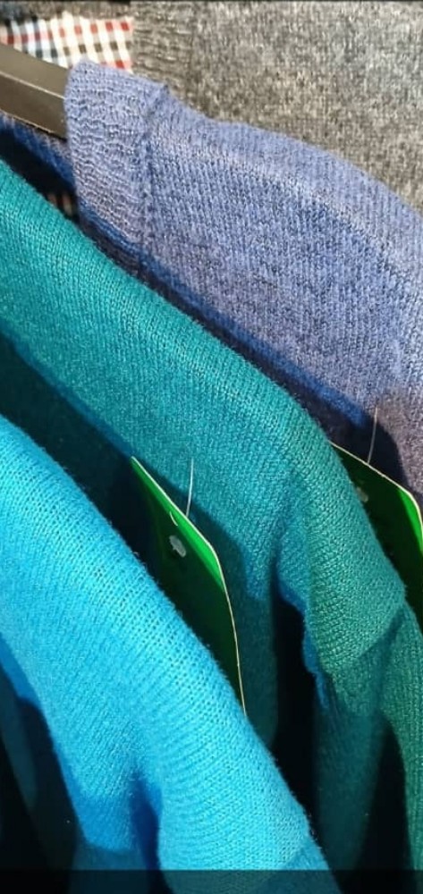 بافت یقه هفت کد 136647 - خرید بلوز تک مردانه عمده