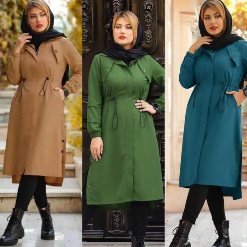 مانتو میکرو کمر گت دار کد 138393 - خرید مانتو زنانه عمده