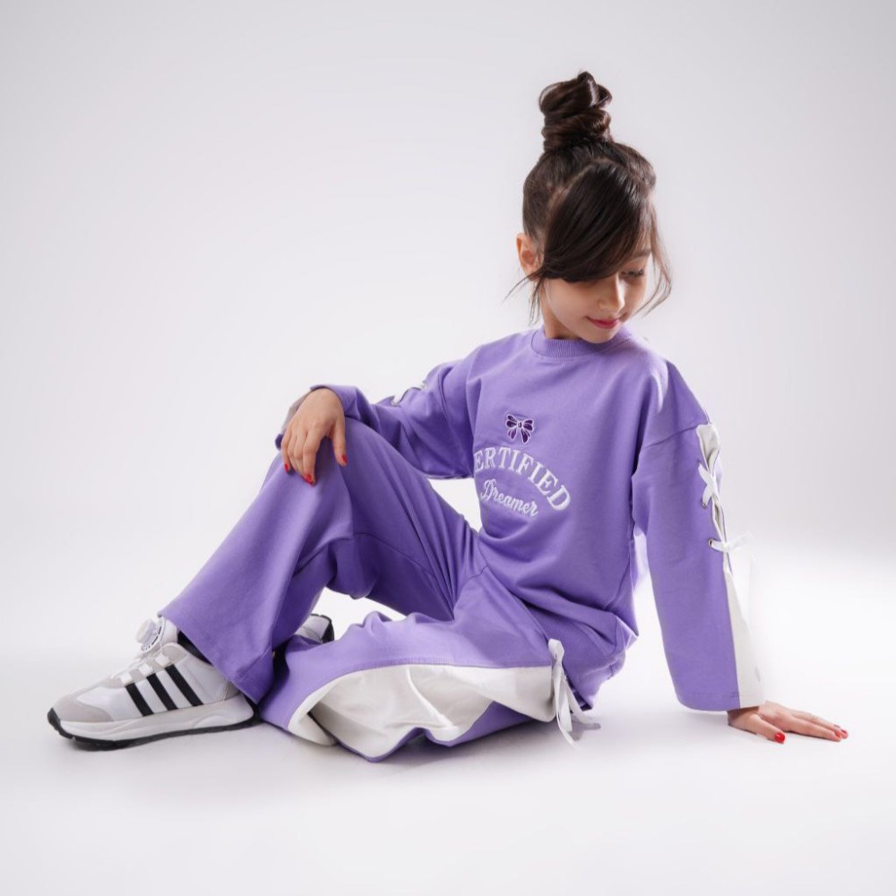 ست بلوز شلوار دخترانه گلدوزی کد 136816 - خرید ست بلوز شلوار دخترانه عمده