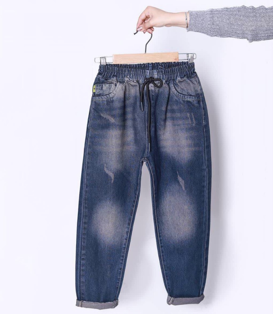 شلوار جین مام فیت دخترانه پسرانه کد 137142 - خرید شلوار و شلوارک پسرانه عمده