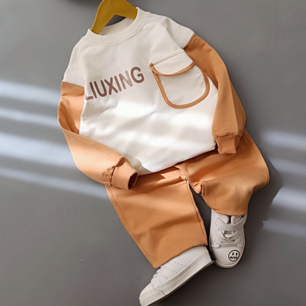 ست بلوز شلوار پسرانه luixing کد 137146 - خرید ست بلوز شلوار پسرانه عمده