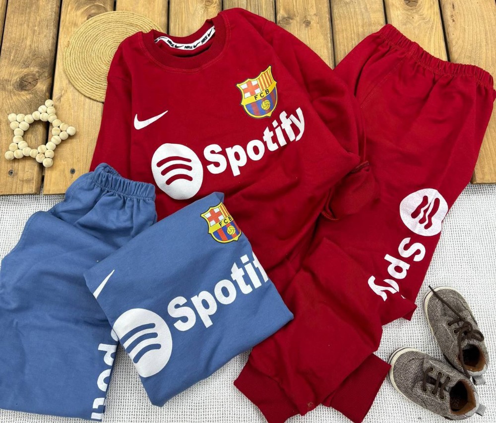 ست بلوز شلوار پسرانه بارسلونا کد 138890 - خرید ست بلوز شلوار پسرانه عمده