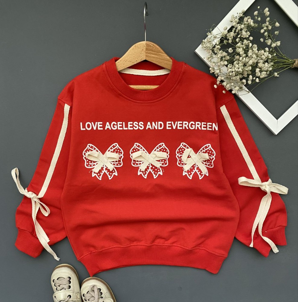 بلوز تک دخترانه اسپرت یلدایی پاپیون کد 138895 - خرید بلوز تک دخترانه عمده