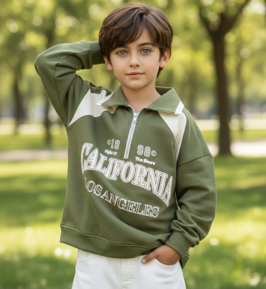 بلوز تک اسپرت پسرانه یقه نیم زیپ کد 138899 - خرید بلوز تک پسرانه عمده