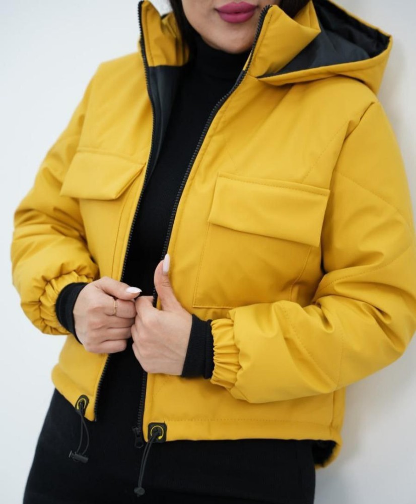 کاپشن زنانه سیلیکونی باکسی کد 136675 - خرید کاپشن و هودی زنانه عمده