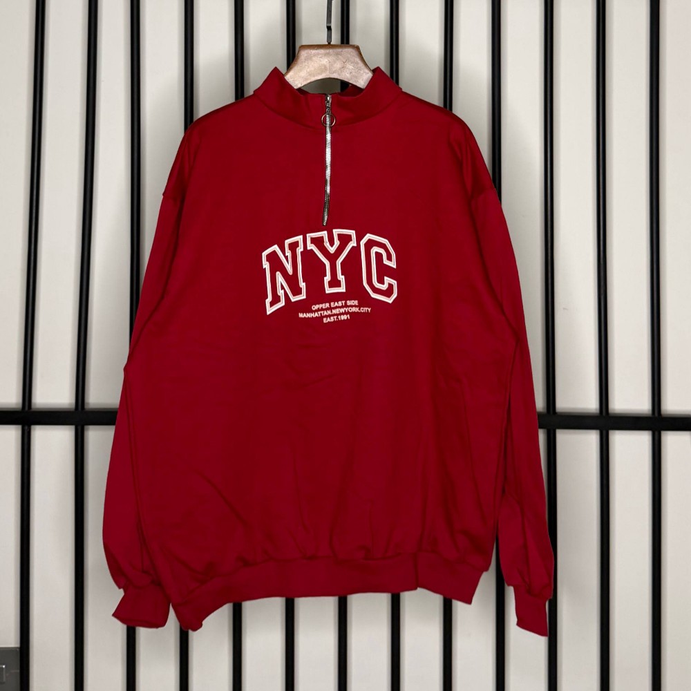 بلوز دورس زنانه نیم زیپ فری سایز ۳۸ تا ۴۸ کد 138558 - خرید بلوز تک زنانه عمده